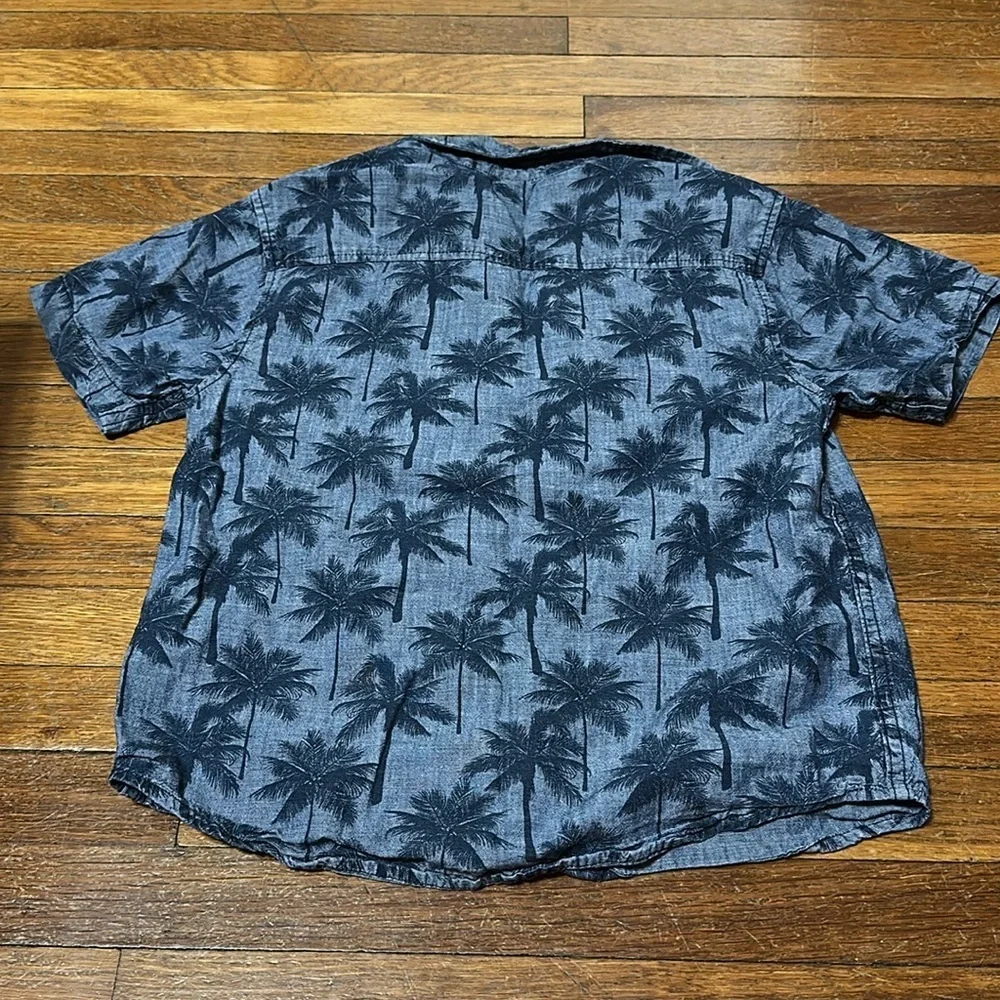 Gymboree Kids Blue Palm Tree Shirt, Large (10/12)